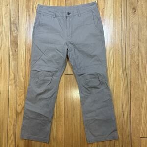 Stio Pants Men’s Size 34x32 Canvas Trail Hiking Outdoor Work Utility Organic Tan